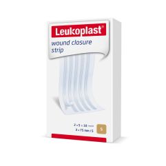 LEUKOPLAST wound clos strip 3x75mm bl 2 x 5 pce