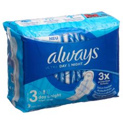 ALWAYS Ultra Binde Night mit Flügeln (neu) 9 Stk