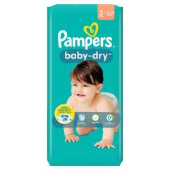 Pampers Baby Dry Gr3 6-10kg Midi Sparpack 52 Stk