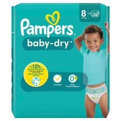 Pampers Baby Dry Gr8 17+kg Extra Large Sparpack 28 Stk