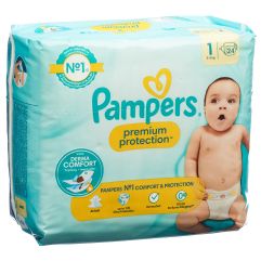 Pampers Premium Protection New Baby Gr1 2-5kg Newborn Singlepack 24 Stk