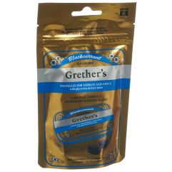 Grethers Blackcurrant Pastillen ohne Zucker Btl 110 g