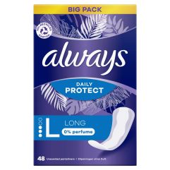 always Slipeinlage Daily Protect Long ohne Duft BigPack 48 Stk