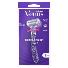 Gillette Venus Deluxe Smooth Rasierapparat Swirl mit 1 Klinge