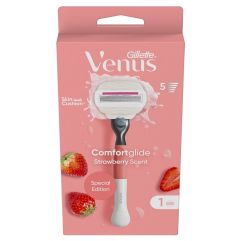 Gillette Venus Comfortglide Rasierapparat Strawberry Edition mit 1 Klinge