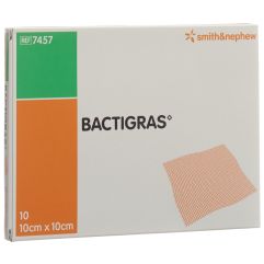 BACTIGRAS pansement gaze 10cmx10cm 10 sach