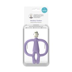 Matchstick Monkey Teether purple