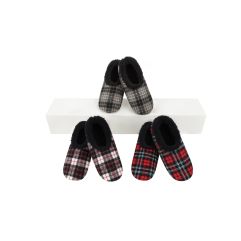 SNOOZIES Anti-Rutsch Pant S-M-L Men Flannel 1 Paar x 3Stk