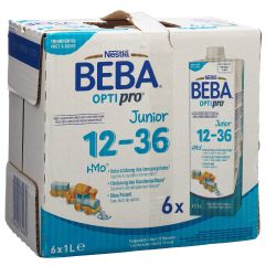 Beba Optipro Junior 12-36 Monate 6 x 1 lt