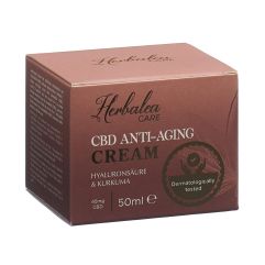 Herbalea CBD Anti-Aging Cream Kurkuma & Hyaluronsäure Glas 50 ml