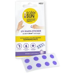 saferSUN UV-Warn-Sticker deutsch 8 Stk