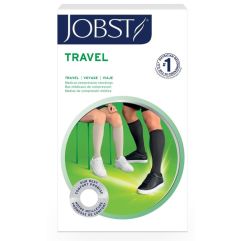 Jobst Travel Socks Kniestrumpf 15-20mmHg 1 geschlossene Zehe navy 1 Paar