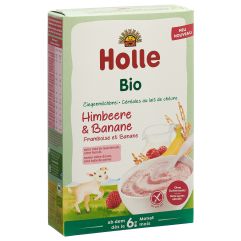 Holle Milchbrei aus Ziegenmilch Himbeere und Banane Bio 200 g