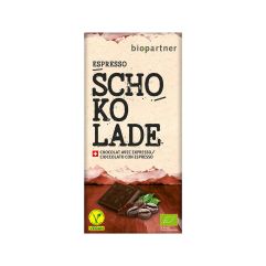 Bio Partner Schokolade Zartbitter mit Espresso 75 g