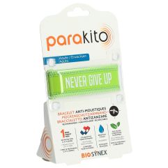 Parakito Armband Erwachsene Never Give Up grün x 2Stk