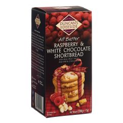 DUNCANS OF DEESIDE Shortbread Raspberry White Chocolate Chips 200 g