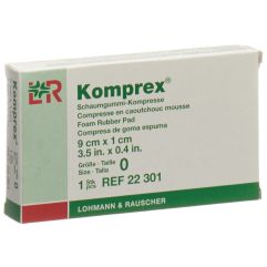 KOMPREX compr caoutchouc mousse 9x5x1cm