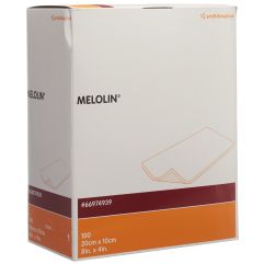 MELOLIN compr absorbante 10x20cm stérile 100 sach