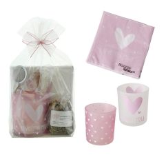 Herboristeria Geschenkset Freundschaft mit Windlicht und Servietten x 2Stk