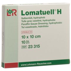 Lomatuell H Salbentüll 10x10cm steril 10 Stk