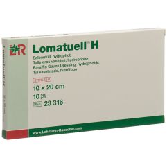 Lomatuell H Salbentüll 10x20cm steril 10 Stk