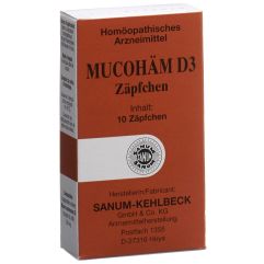 MUCOHÄM D3 10 Zäpfchen