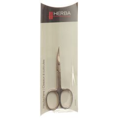 HERBA ciseaux peau 9cm recourbés 5402