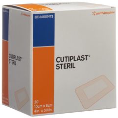 CUTIPLAST STERIL pans vuln 10cmx8cm blanc 50 pce