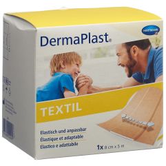 DermaPlast Textil Schnellverband 8cmx5m Rolle