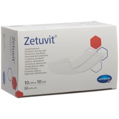 ZETUVIT compresse absorbante 10x10cm 30 pce