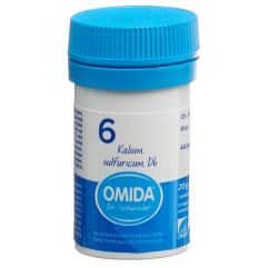 Omida Schüssler Nr6 Kalium sulfuricum Tabl D 6 Ds 20 g