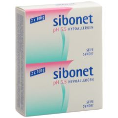 SIBONET Seife pH 5.5 Hypoallergen 2 x 100 g