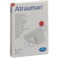 ATRAUMAN Salbenkompressen 5x5cm steril 10 Stk