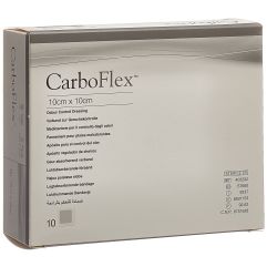 CARBOFLEX Aktivkohle Verband 10x10cm steril 10 Stk