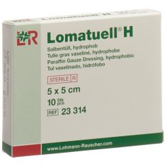 Lomatuell H Salbentüll 5x5cm steril 10 Stk