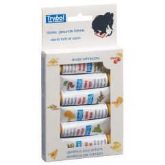 Trybol Kinder Zahnpasta Aromen assortiert 6 Tb 8 ml