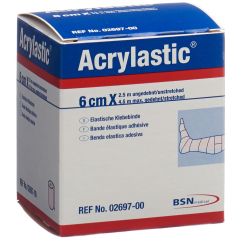 ACRYLASTIC bande adhésive 2.5mx6cm élastique