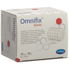 OMNIFIX adhésif non tissé 10cmx10m élast blanc