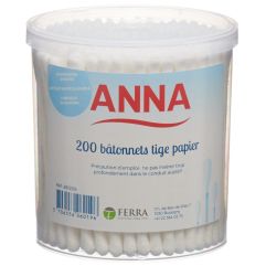 Anna Wattestäbchen Papier 200 Stk