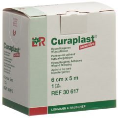 CURAPLAST sensitiv pans adhés 6cmx5m chair rouleau