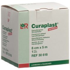 CURAPLAST pans adhésif 8cmx5m chair rouleau