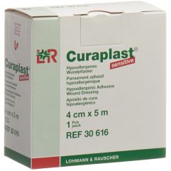 CURAPLAST pans adhésif 4cmx5m chair rouleau