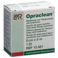 Opraclean Mullbinde zur Tamponade mit Jodoform 2cmx5m