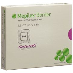 Mepilex Border Schaumverband 7.5x7.5cm Silikon 5 Stk