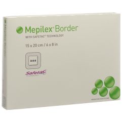 Mepilex Border Schaumverband 15x20cm Silikon 5 Stk