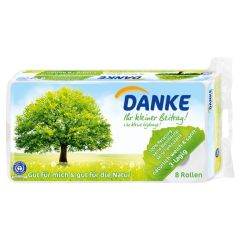 DANKE papier-toilette recycl 3plis 150 flles 8 pce