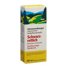 Schoenenberger naturrein Heilpflanzensaft Schwarzrettich 200 ml