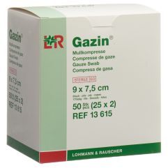 GAZIN compres gaze set 7.5x9cm 8p st 25 x 2 pce