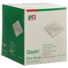 GAZIN compresses gaze 10x10cm 12p st 40 x 2 pce