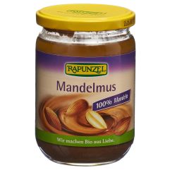 RAPUNZEL purée d'amandes brune bio verre 500 g